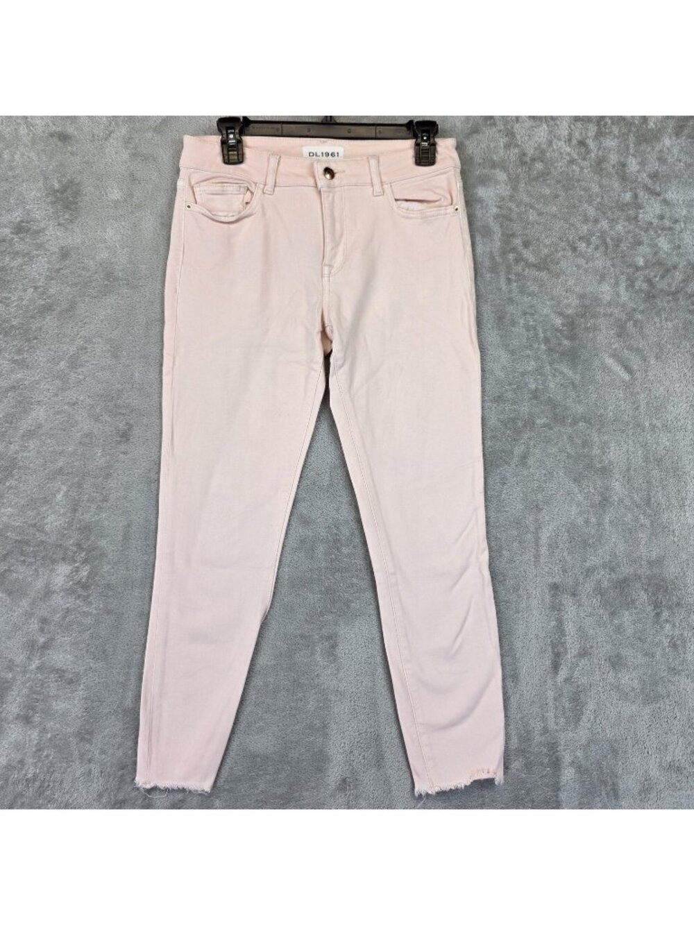 DL1961 Florence Instasculpt Skinny Jeans Womens 28 Pink Mid Rise Crop Denim